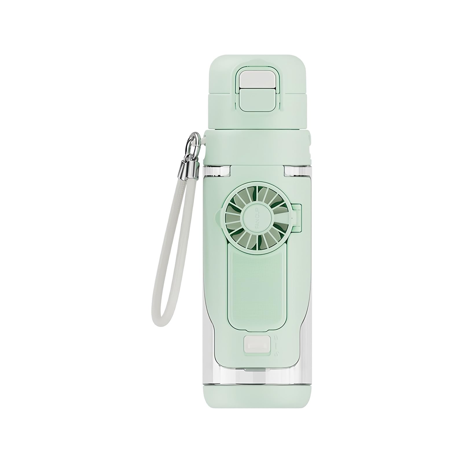 JSGHGDF Spouts Sports Bottle Integrated with Handheld Fan Hydrations Vessel Perfect for Running Cycling Fitness Bottle
