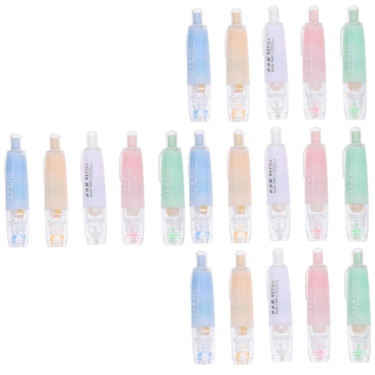 VILLCASE 20piezas Bolígrafo De Pegamento Rápido Secado Estación De Escritura Práctica Para Manualidades y Scrapbooking Para Oficina y Hogar Diseño Compacto y Ligero