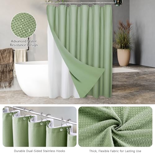 Ensemble d'accessoires de salle de bain vert olive 5 pièces complet - 4