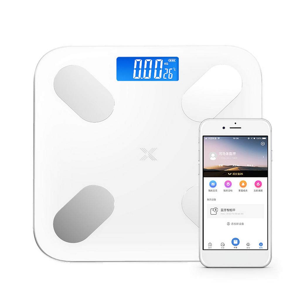 bascula Tanita bascula balanza baño de Cocina Grasa Corporal composición Alta precisión Bluetooth balanza Precision báscula baño vasculas de Peso-Carga USB Rosa