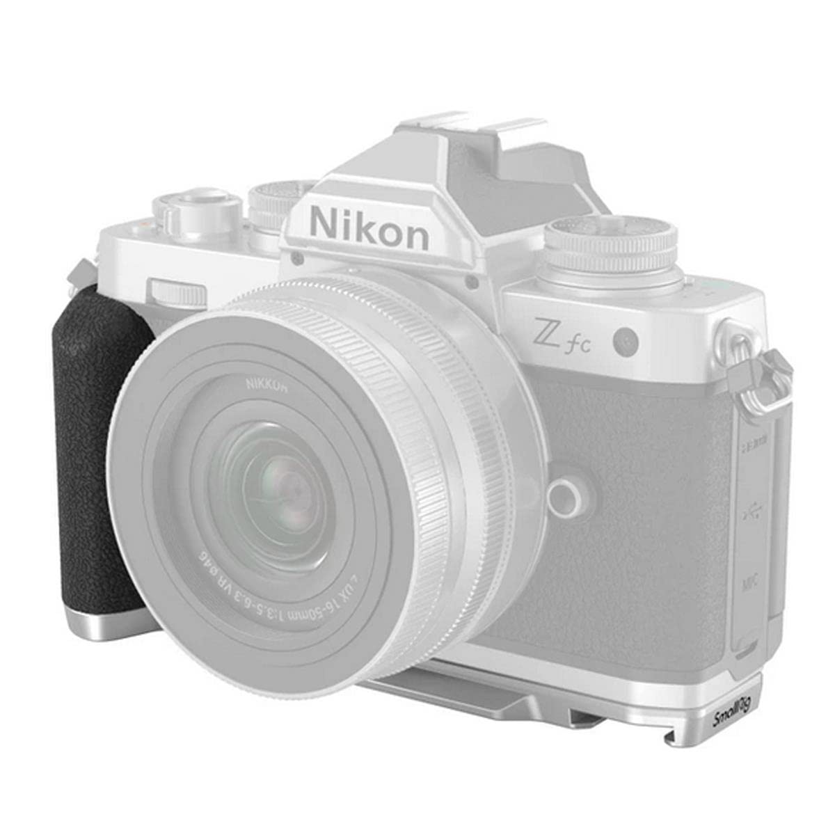 SmallRig impugnatura per macchina fotografica digitale Nikon Z fc nera e argento
