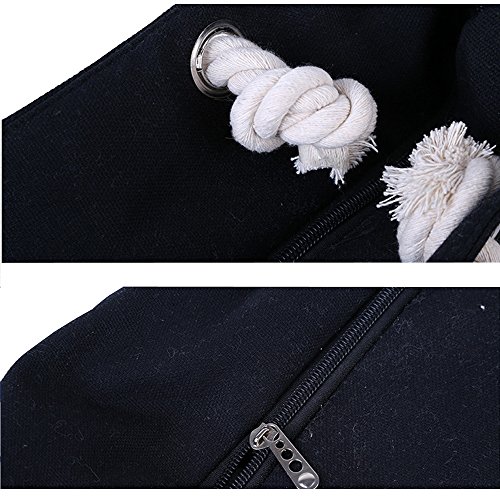 Aiyoo Large Beach Bag With Inner Zipper Pocket And Rope Handle,Canvas Tote Bag For Travel,Shopping,Beach,Waterproof Women Shoulder Bag #TOP2