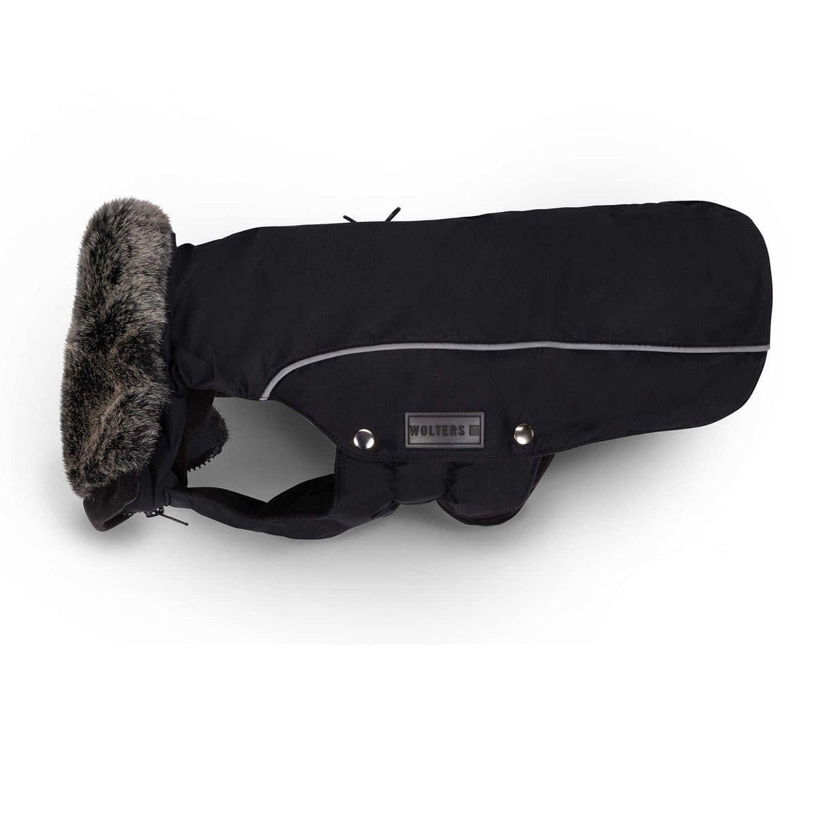 WOLTERS Winterjacke Amundsen für Dackel versch. Größen und Farben, Größe:38 cm, Farbe:schwarz