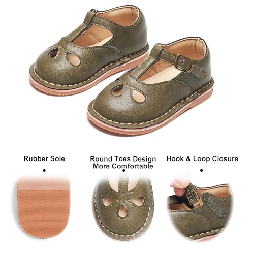 Image of Felix & Flora Toddler Little Girl Princess Dress Shoes-Mary Jane Flats for Girl Party School Shoes