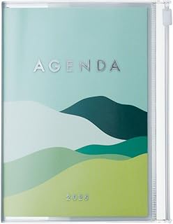 MARK'S 2024/2025 - Agenda de bolsillo A6 vertical, color verde, de septiembre de 2024 a diciembre de 2025