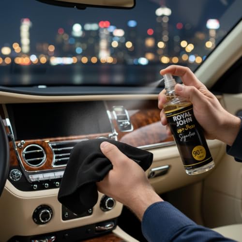 Image of Royal John Car Perfume - Smell Like a Luxury Car | Long-Lasting Freshness | 100ml Spray | Multipurpose Perfume | 1 Bottle for 3 Years
