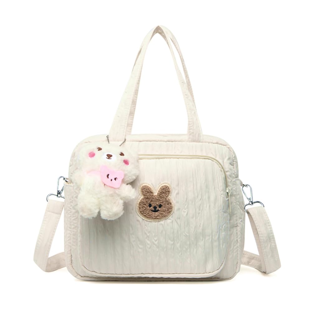 Small Diaper Bag Tote, Handheld/Crossbody Baby Bag with 8 Pockets | Mini Travel Purse for Women | Cute Mom bag