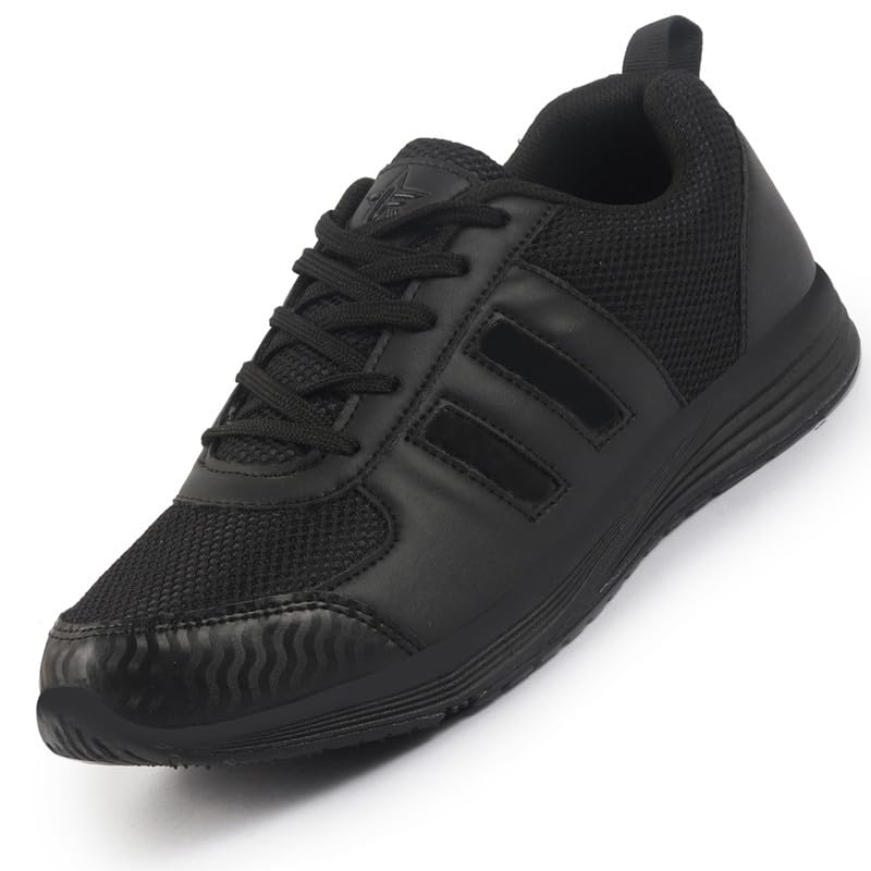 FAUSTO FST FJLU-14001 Black-7 Unisex Black School Uniform Shoes|Boys & Girls Lace Up School Shoes|Breathable Comfort Insole Kids School Shoes (7 UK) (B0D6WB5N9M) Amazon Price History, Amazon Price Tracker