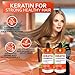 Keratin Shampoo and Conditioner Set - Sulfate Free and Paraben Free - Salon Thickening Treatment for Dry, Damaged, Curly, Frizzy, Straight or Color Treated Hair - Anti Frizz Formula for Women and Men