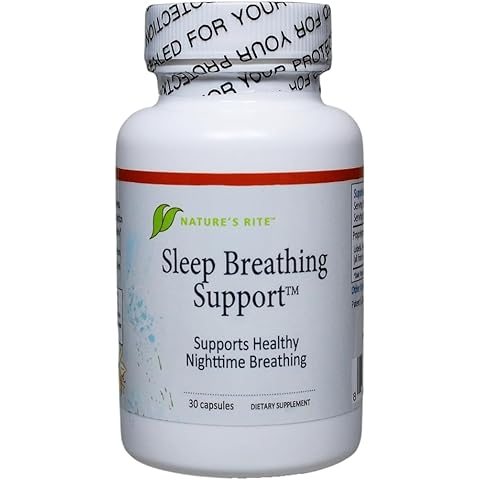 Nature's Rite Sleep Breathing Support - Natural Assistance for Better Sleep, Improve Breathing Pattern, 30 Capsules, All-Natural Herbal Ingredients, Made in USA Cover