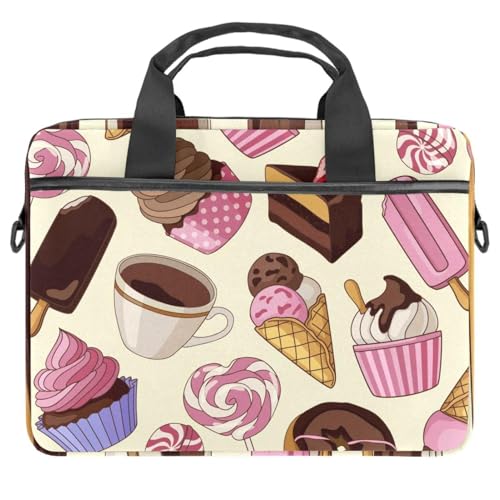 Maletín de laptop 14 pulgadas con diseño de dulces para diario