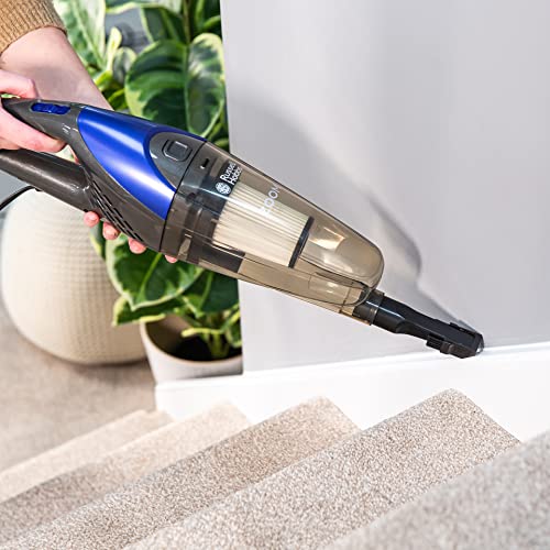 Russell Hobbs RHSV1001 Corded Upright Stick Vacuum Bagless 2 in 1 White and Blue 600W 0.5 L Dust Capacity, 5 metre Cord for Carpets & Hard Floors with Crevice & Brush Tool with 2 Year Guarantee - Image 5