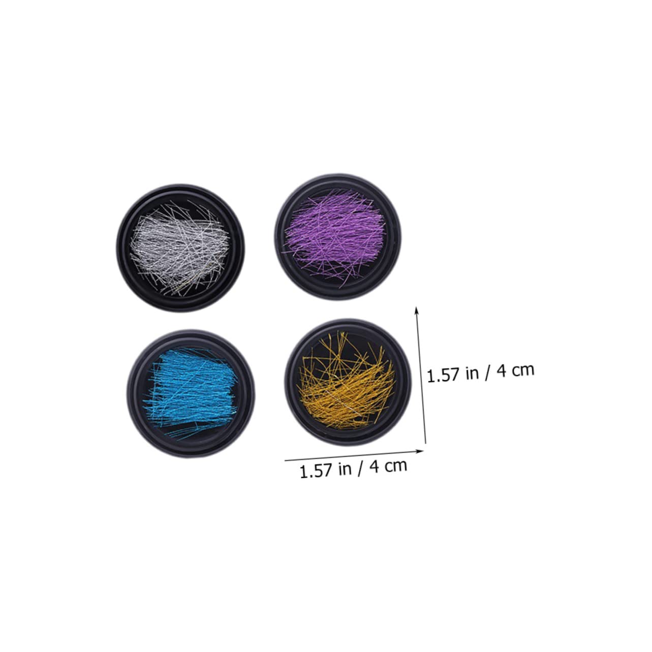 VALICLUD 16 Boxes Nail Art Metal Wire Threads for DIY Manicure Decorations Nail Design Accessories