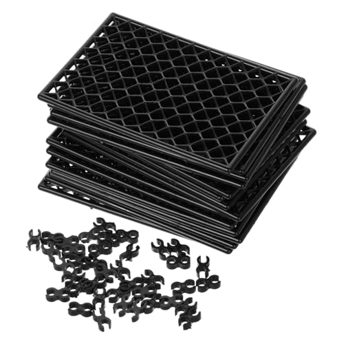 ibasenice Rc Drift Car Parking Garage Panel DIY 30pcs Mesh Panel for Rc Car Enthusiast's Custom Garage