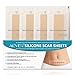 Silicone Scar Removal Sheets, Soften and Flattens Scars Resulting from Surgery, Injury, Burns, Acne, C-section and more, Soft Silicone Scar Strips, 5.9