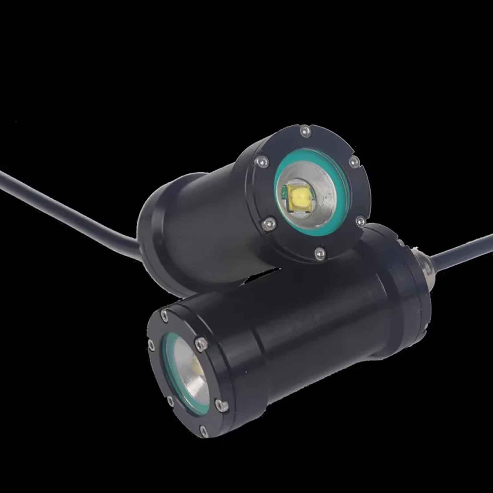 Toplionace Lampada Subacquea Speciale Impermeabile Rov Robot Lampada Pwm Dimming Luce di Riempimento LED 15w Lampada Subacquea Profondità Massima 300m