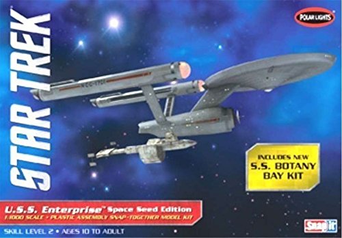 Qiyun 2013 Polar Lights 908 Star Trek Space Seed Edition USS Enterprise Botany Bay