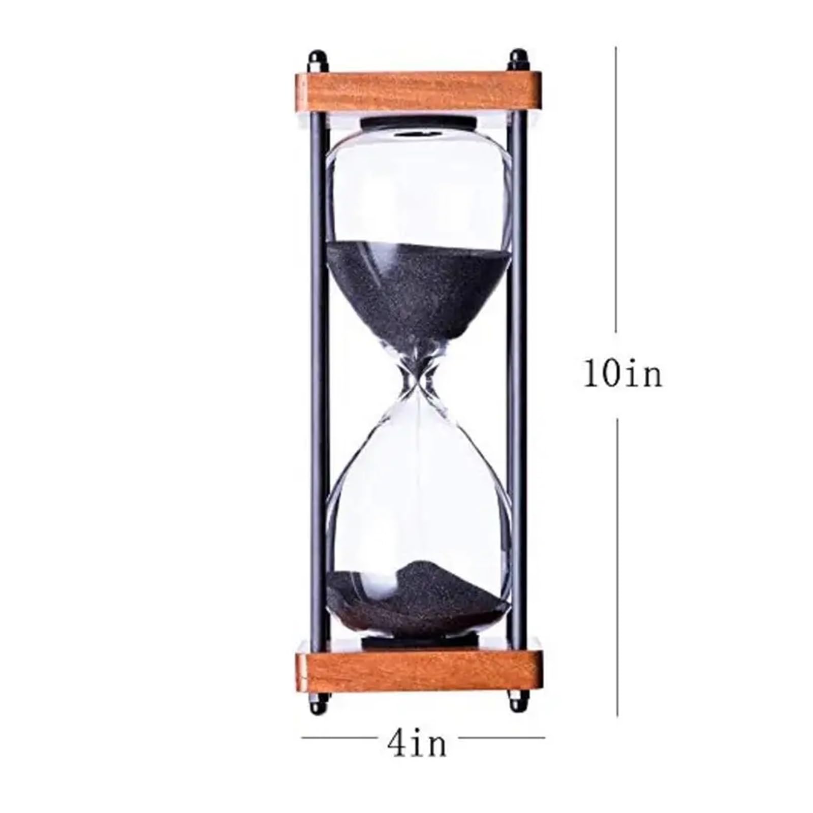 Reloj de arena grande reloj de arena temporizador de metal reloj de arena Herramientas de Gestión del Tiempo para la Cocina Oficina de Hogar Decoración de Oficina(Light Blue)