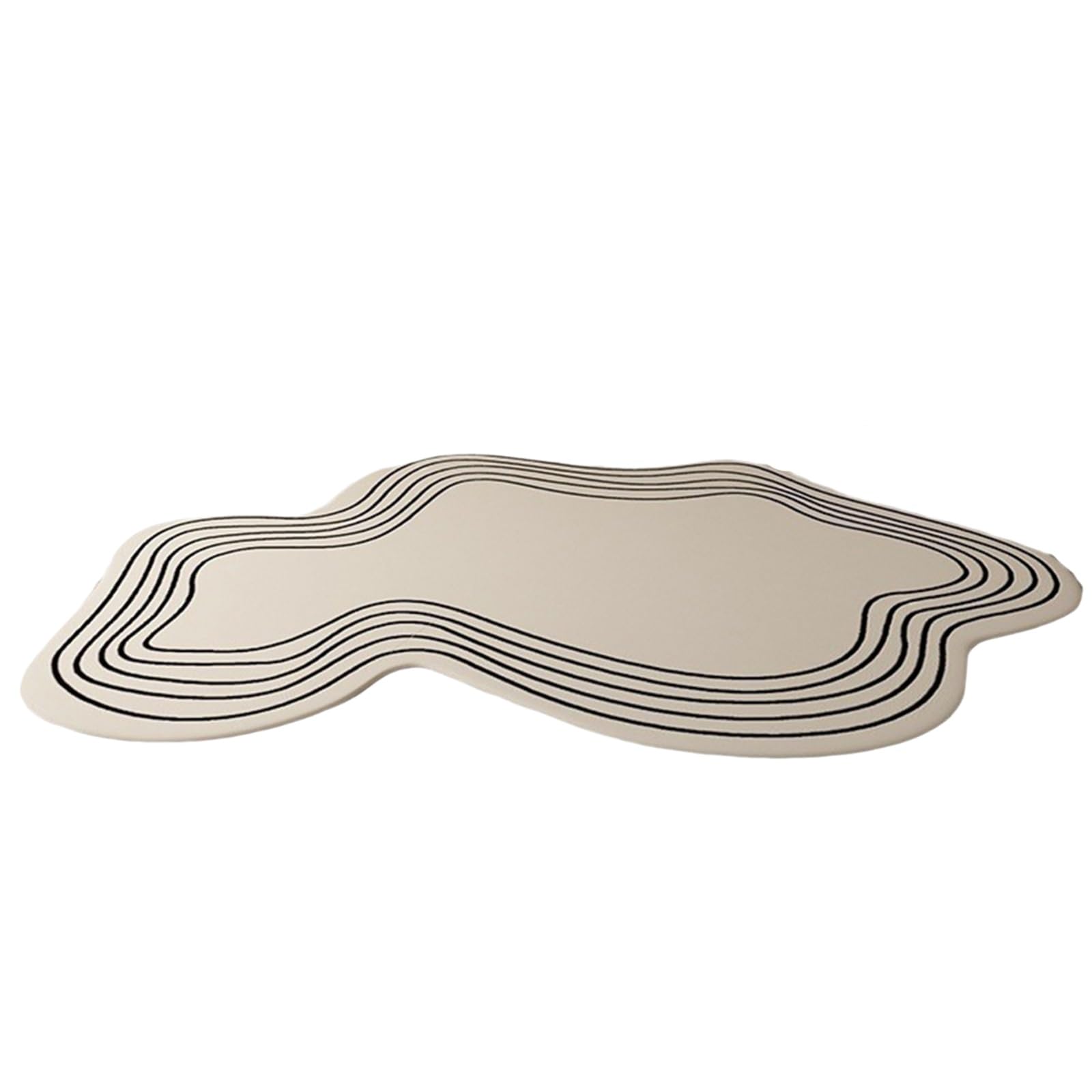 Tapis shaggy noir 160x230cm pour salon moderne au style scandinave