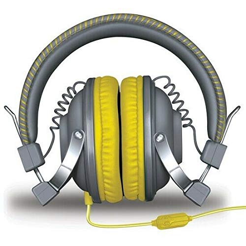 Dreamgear DGHM-5523 Headphones Padded Ear Cushions/Mic/Foldable Design Yellow 845620055234