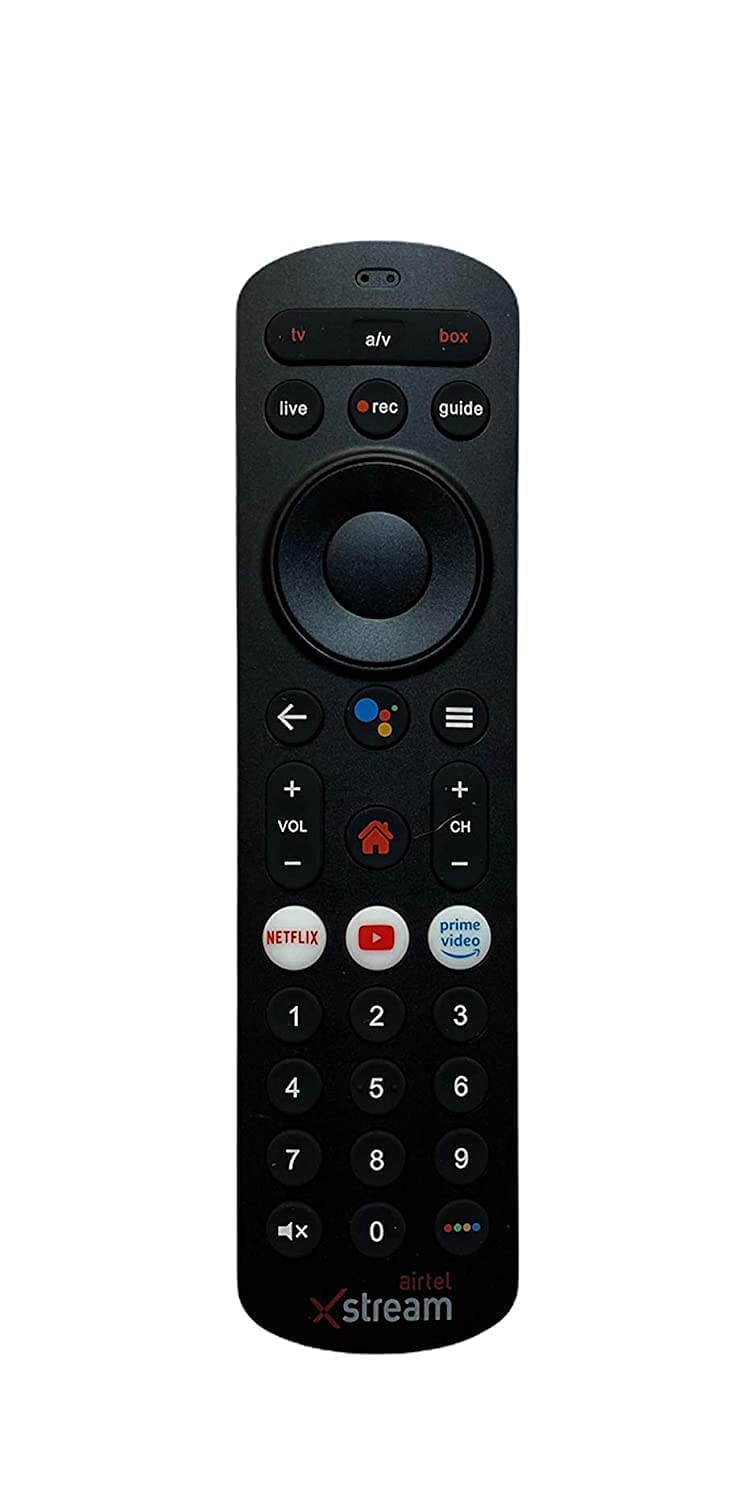 V4® Remote Compatible for Airtel Xstream Set-Top Box | DTH Remote Control with YouTube, Netflix Function Button (Without Voice Function, Black) (B0D6NGVWLL) Amazon Price History, Amazon Price Tracker