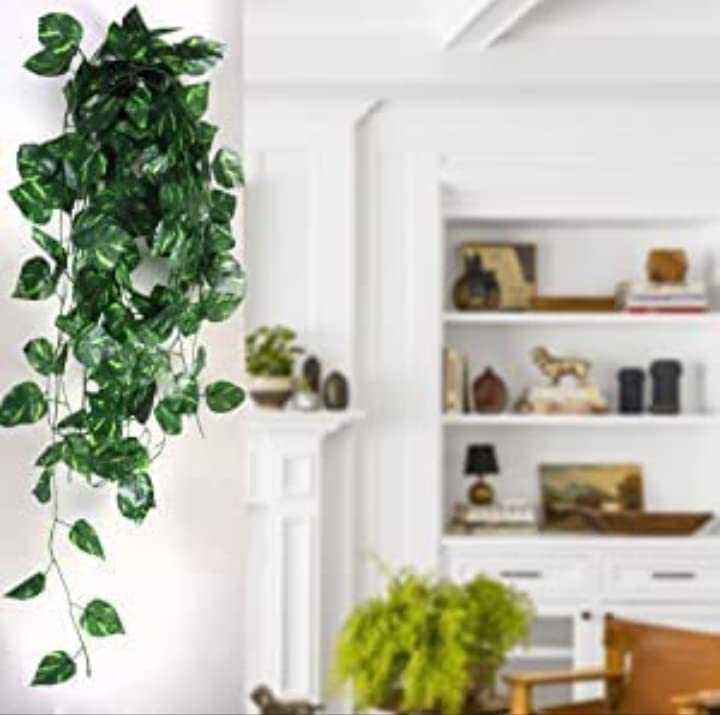 VK-HORE-Artificial-Garlands-Hanging-Leaves-Greenery-Vine-Creeper-Plan-Contains-30-Leaves-Each-String-72ftPack-of-2