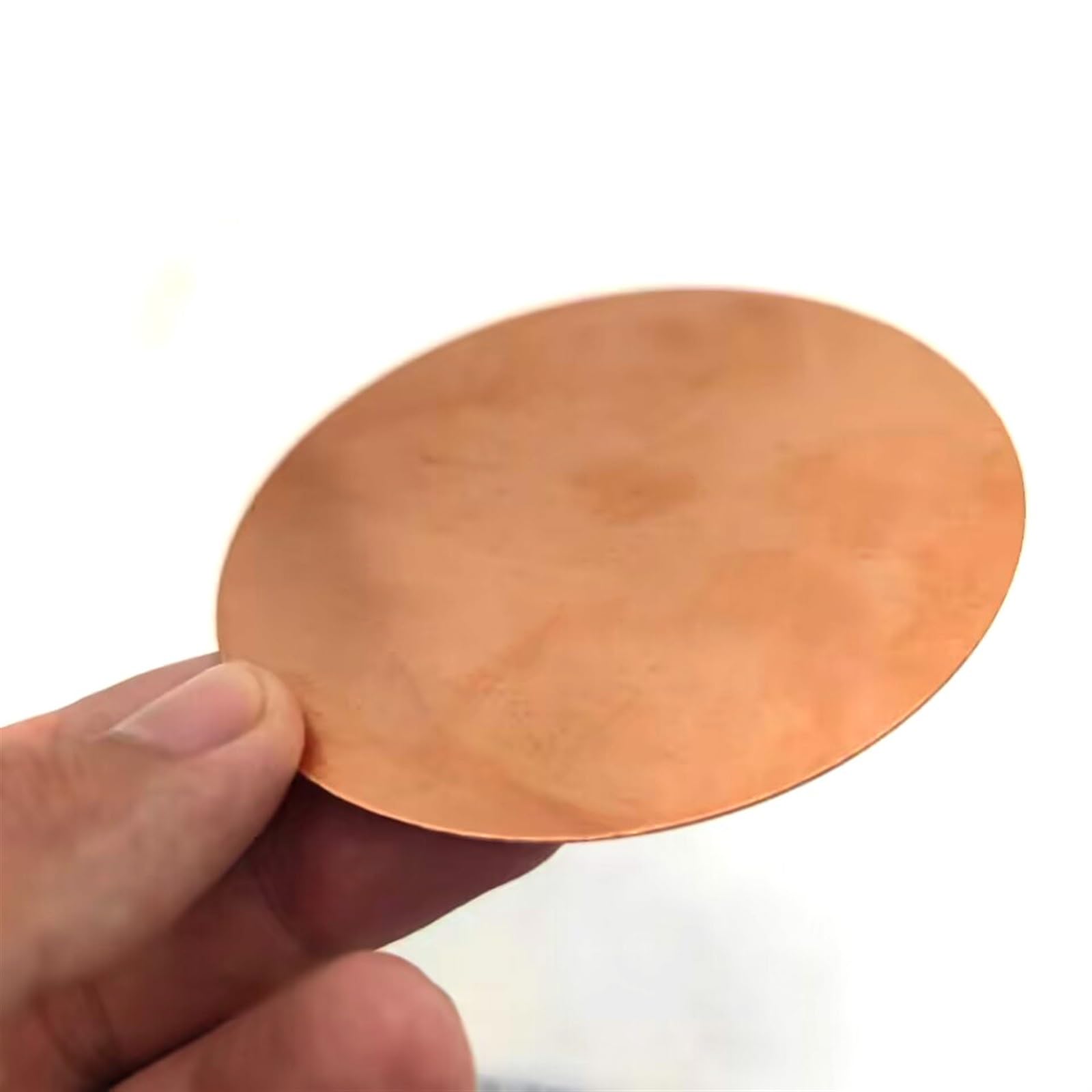 WUDOLIflat sheet Solid Pure Copper Dish Diameter 20mm 30mm 50mm 60mm 80mm100mm 150mm 200mm Copper Disc Round Sheet Plate square materials (Size : 0.5x50mm 2pcs)