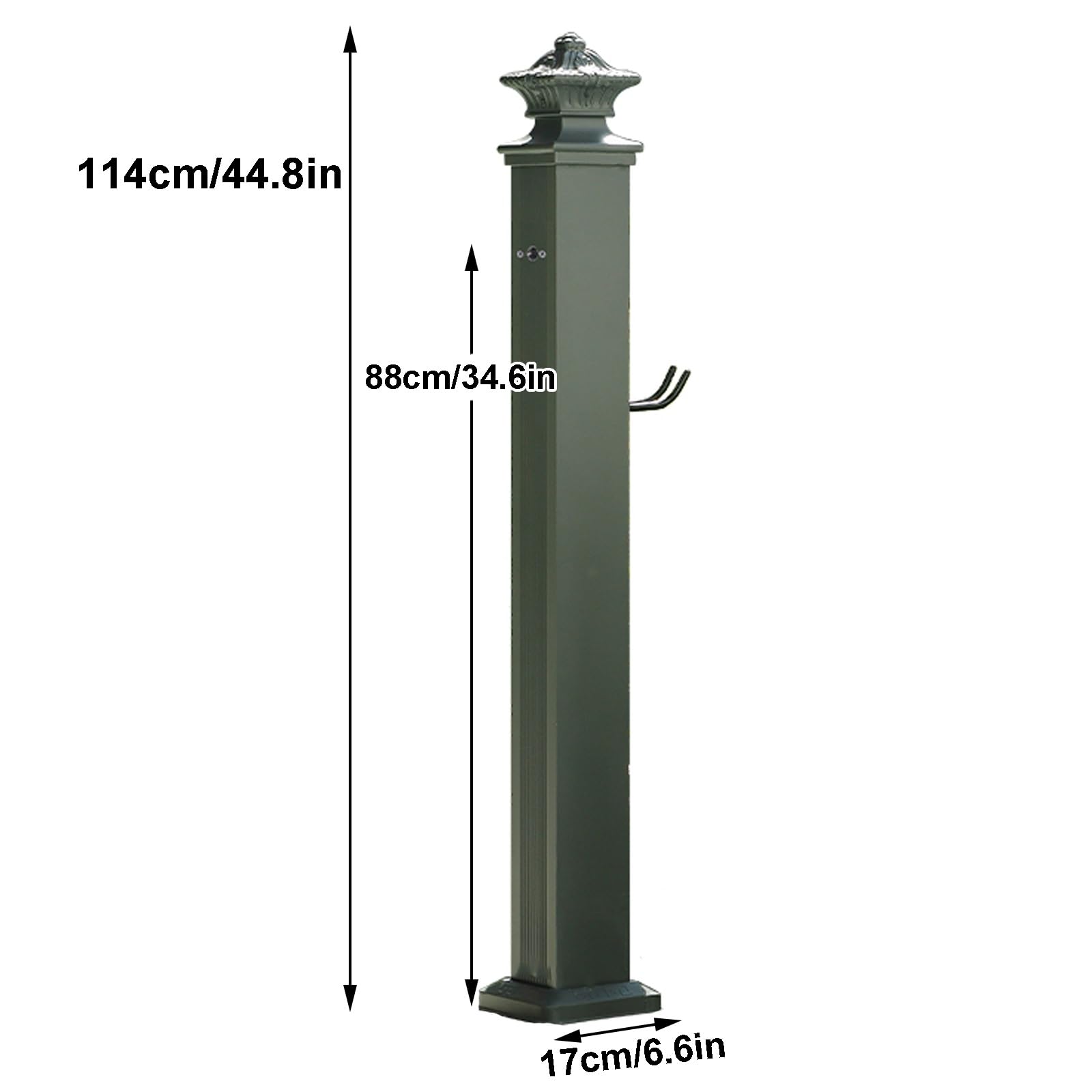 Columna de Agua Vertical de Acero Inoxidable para jardín, Soporte Independiente para Manguera con Grifo anticongelante, dispensador de Agua para Exteriores, hidrante, fue