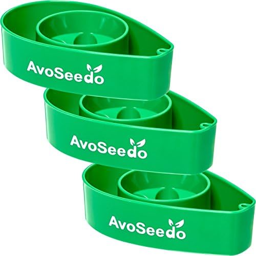 AvoSeedo Avocado Tree Growing Kit, Practical Gifts for Women, Mom, Sister & Best Friend, Plant Indoors with Novelty Pit Grower Boat & Kitchen Garden Seed Starter (3Pack Green)