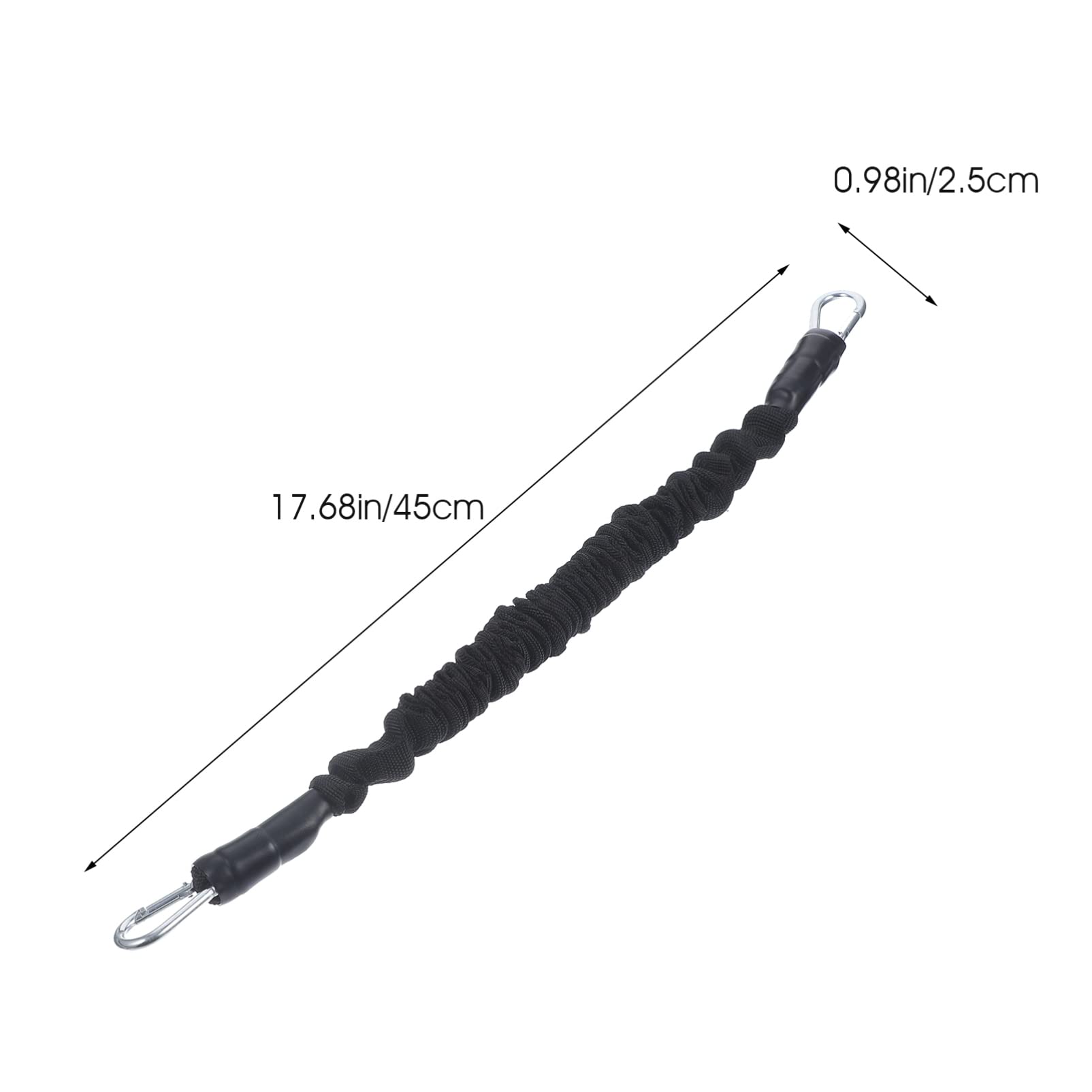 Fascia di Resistenza per Gambe in Neoprene per Allenamento Forza Muscolare e Agilità, per Boxe e Pallavolo, Set Nero