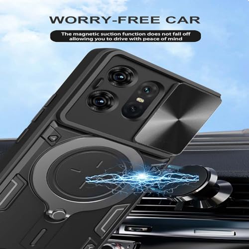 SEAHAI Case for Motorola Edge 50 Pro, Ultra-thin Silicone TPU Shockproof Hybrid Hard PC Cool Style Cover - Image 3