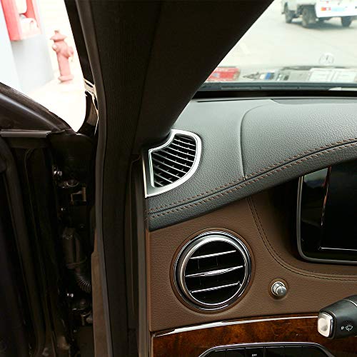 LLKUANG for Mercedes Benz W222 S Class 2014-2019 Car ABS Matte Side Dashboard Air Conditioning Outlet Cover Trim