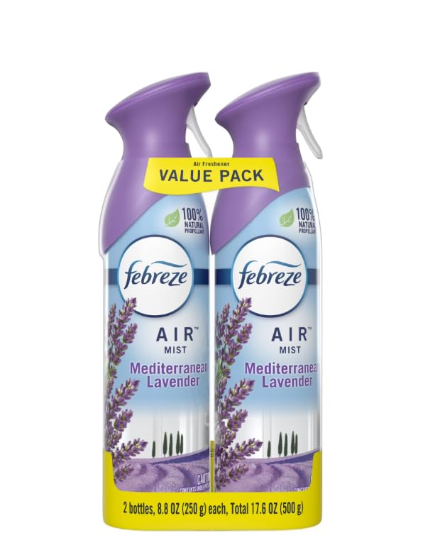 Air Mist Mediterranean Lavender Air Freshener 8.8 oz 2 Pack