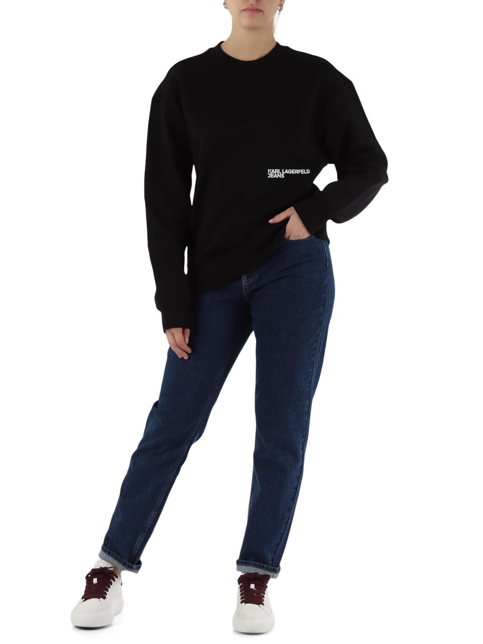 Karl Lagerfeld Jeans Damen Relaxed Karlismall Sweatshirt