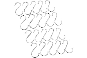 Aeiniweraabbcc GCA S-Hooks for Kitchen, Pack of 20 Small Stainless Steel S...