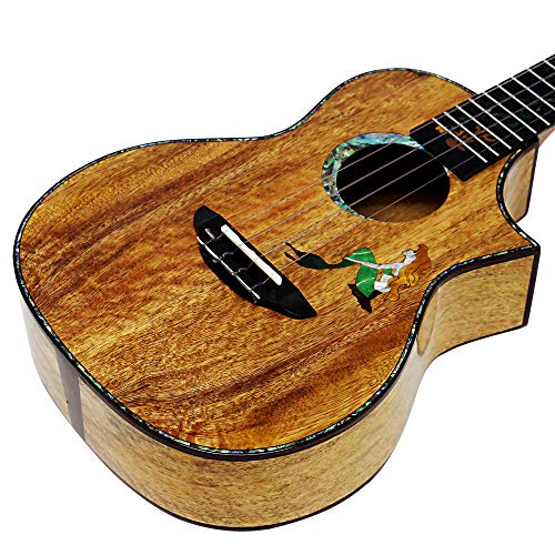 Mrmai Mermaid Ukulele Tenor Solid Mango Wood Handcraft 4 Strings Gloss Finish #TOP6