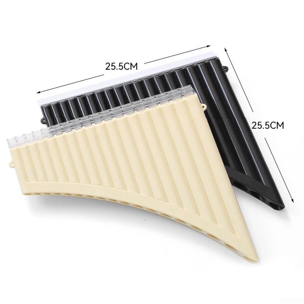 Esplora la musica con il flauto da 18 pipe in Do Key Pan realizzato in robusto materiale ABS (nero)
