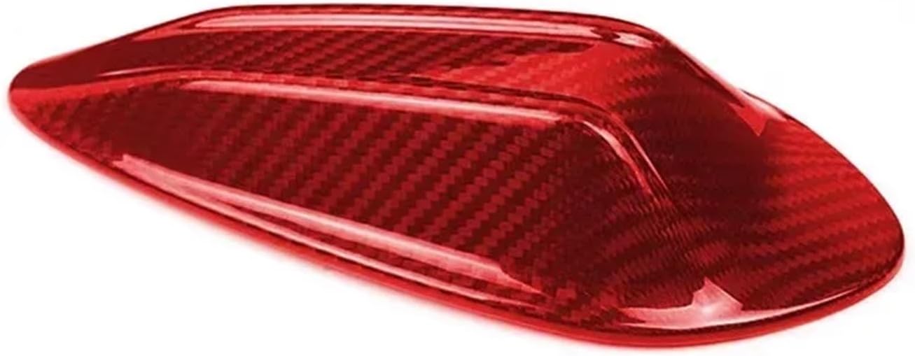 Compatible with BMW G20 M3 G80 3 Series G42 G82 G87 G22 G23 I4 G26 Car Roof Shark Fin 2023-2024 Cover Carbon Fiber(Red Carbon Fiber)