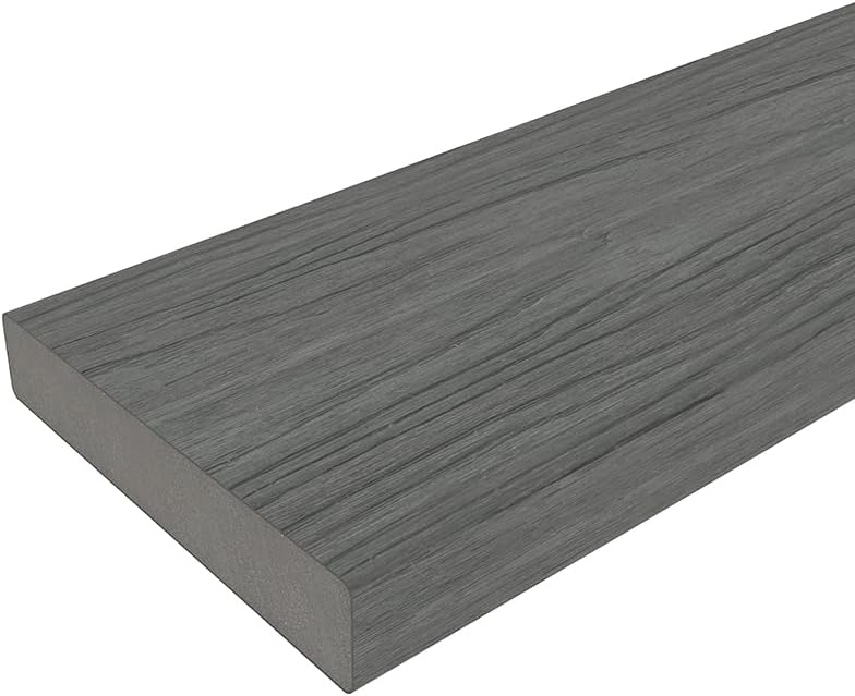 UltraShield Natural Cortes Series 1 in. x 6 in. x 8 ft. Solid Composite Decking Board (10-Pack) (Westminster Gray)