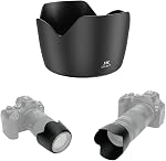 JJC Lentille de l'objectif de la caméra Shade pour Canon RF 75-300mm f/4-5.6, EF 75-300mm f/4-5.6 III USM & EF-S 55-250mm f/4-5.6 est II Lentille, remplace Canon ET-60 Fixation à l'envers du capot -Noir