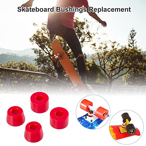 4 Stück Skateboard Bushings, Skateboard Truck Bushings, Lenkgummis Standard Cylinder, Longboard Skateboard-Zubehör, Skateboard Buchsen Set Ersatz Cups für Skateboard Trucks, Ersatzteile Outdoor Sport
