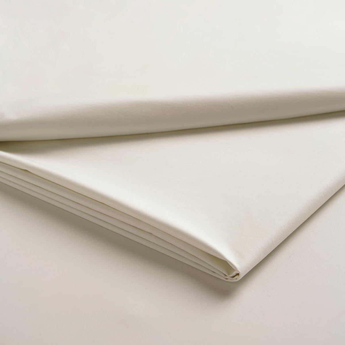Christy Super King Flat Bed Sheets | 400TC Luxury Bedding | Linen Cream | 100% Cotton Sateen | Soft Silky Bed Linen — image 1