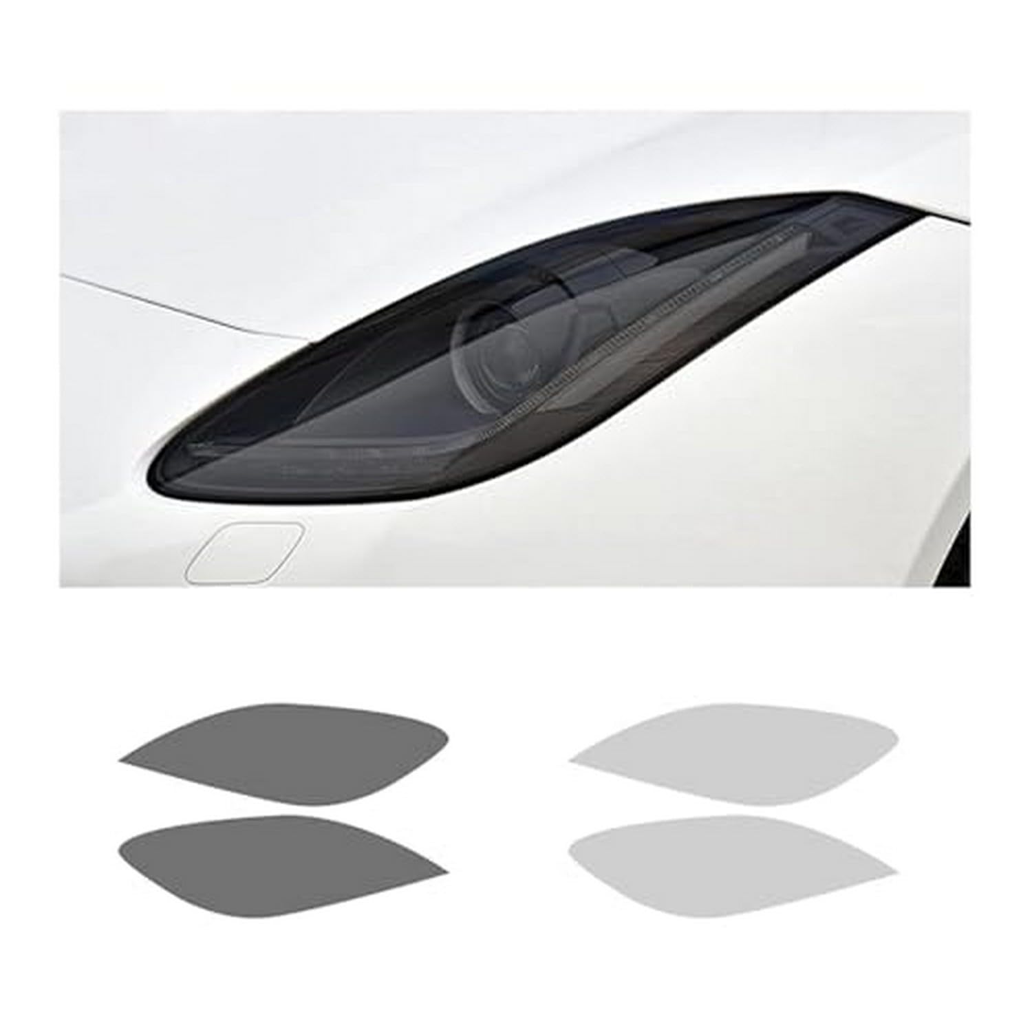 Film de protection phare Jaguar F Type en TPU haut de gamme noir transparent