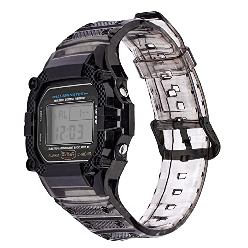 Rp`u G-SHOCK oh TPU S13F   JVI ohXgbv ɑΉ DW-5000 GW-M5610 M5630 GLX-5600đ̃f (lightblack-black buckle, for 561