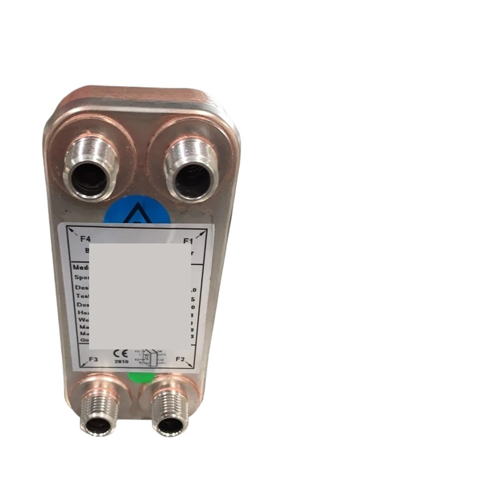 Domojt One Color Plate Heat Exchanger 12 Plates Brazed Plate Heat Exchanger