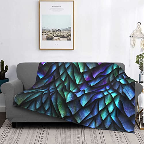 Mikmax FE4854FASG-530839600 Dragon Scales Blanket Ultra Soft Micro Fleece Blanket Throw For Couch Sofa Bed cover