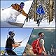 UILYNIU 4 Stück Multifunktionstuch Gesichtsmaske Elastische Schlauchtuch Mundschutz Maske Halstuch Kopfbedeckung Sonnenschutz Maske Balaclava Loop-Schal für Laufen Wandern Yoga (Schwarz)