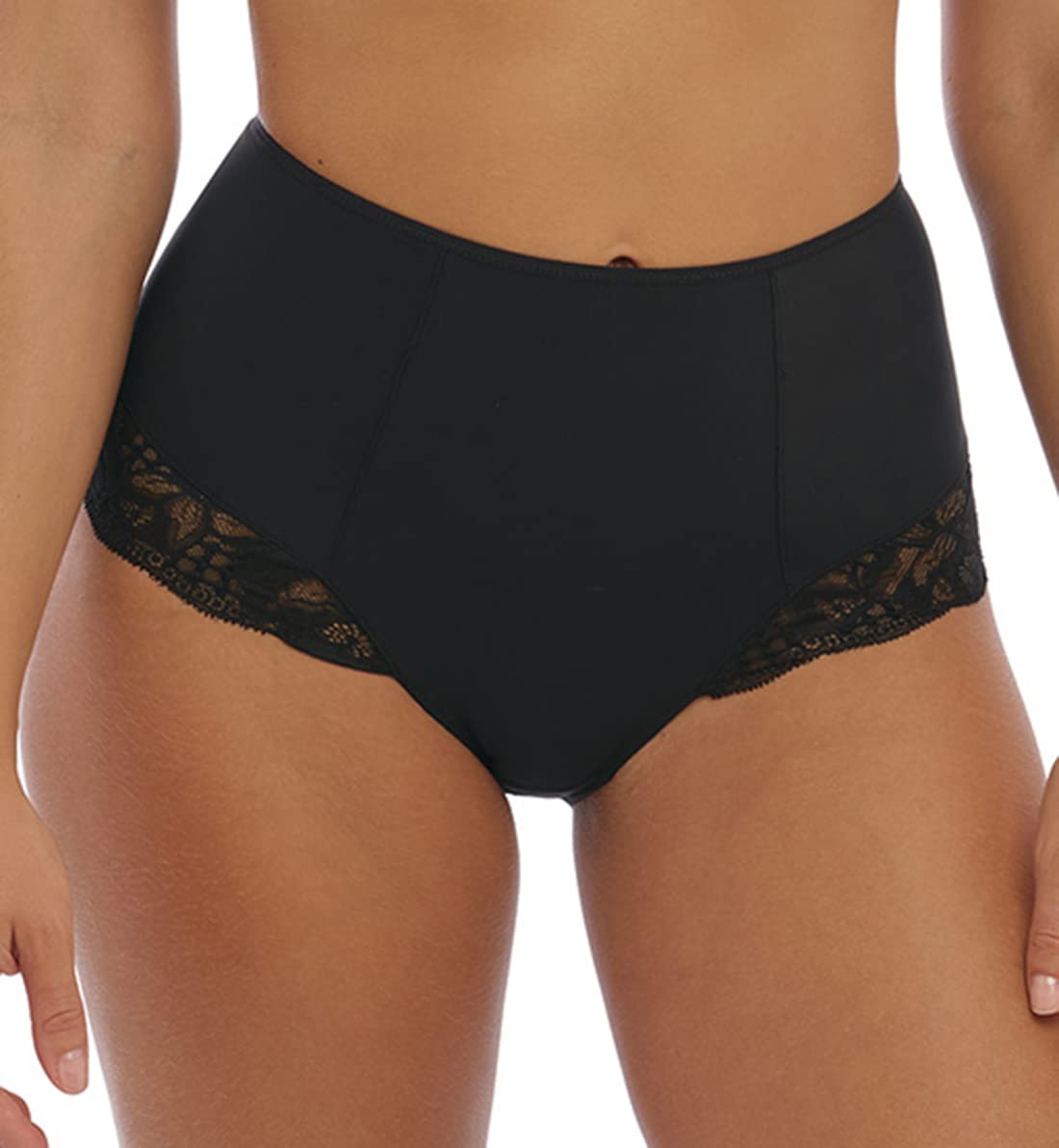 Fantasie Women's Black Reflect High Waist Brief Bikini Style Underwear, M