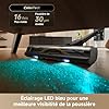 dreame R20 SE-A Aspirateur Balai sans Fil, 20 000PA/150AW, 90min, Écran LED, Compartiment à Poussière de 0,6L, Élimination en Une Pression, Brosse Anti-Nœuds avec Lumière, Filtre à 5 Couches