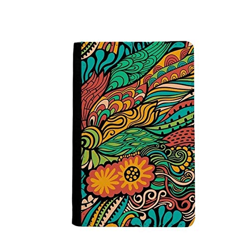 Étui portefeuille de voyage au motif floral abstrait : finition premium et rangement élégant